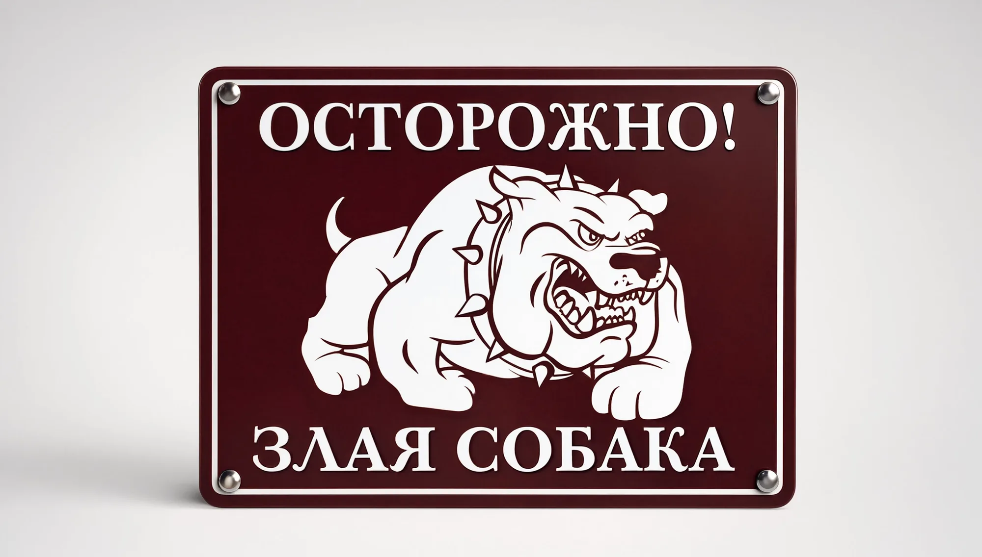 Адресная табличка — образец 8